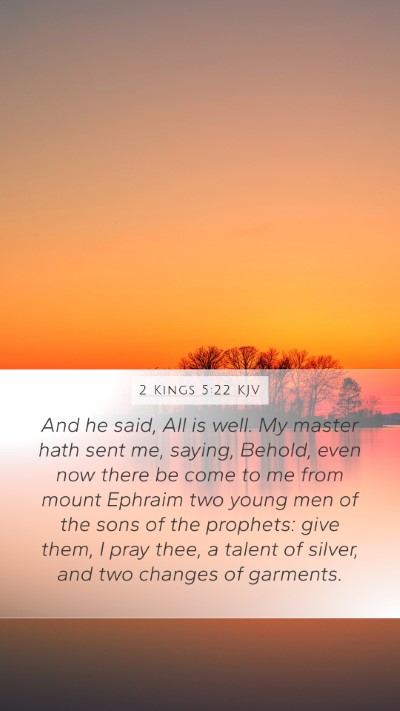 2 Kings 5:22 KJV Bible Verse Image
