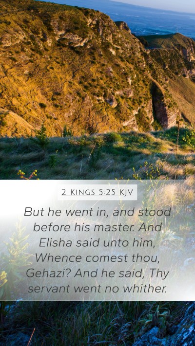 2 Kings 5:25 KJV Bible Verse Image