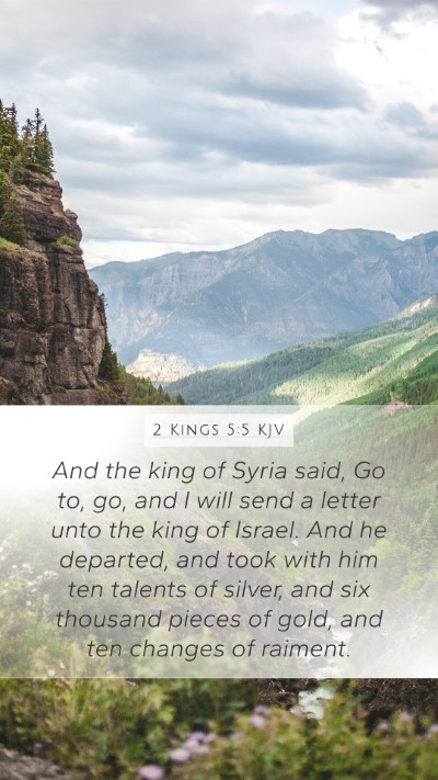 2 Kings 5:5 KJV Bible Verse Image