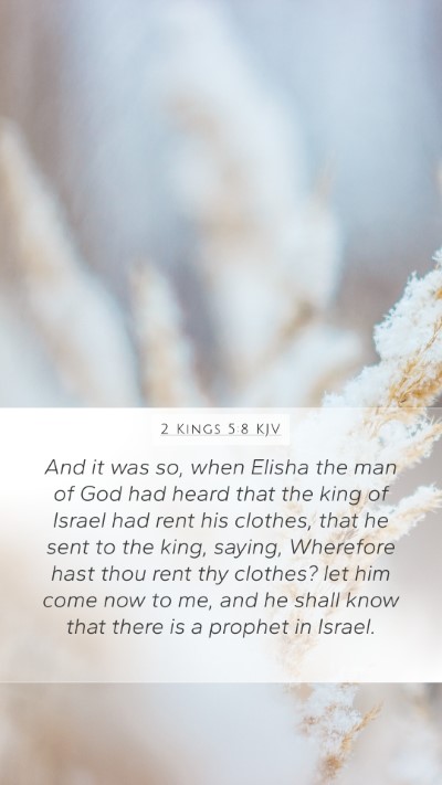 2 Kings 5:8 KJV Bible Verse Image