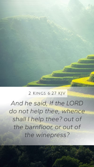 2 Kings 6:27 KJV Bible Verse Image