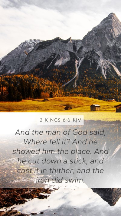 2 Kings 6:6 KJV Bible Verse Image