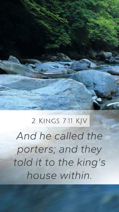 2 Kings 7:11 KJV Bible Verse Image