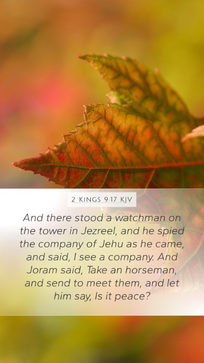 2 Kings 9:17 KJV Bible Verse Image
