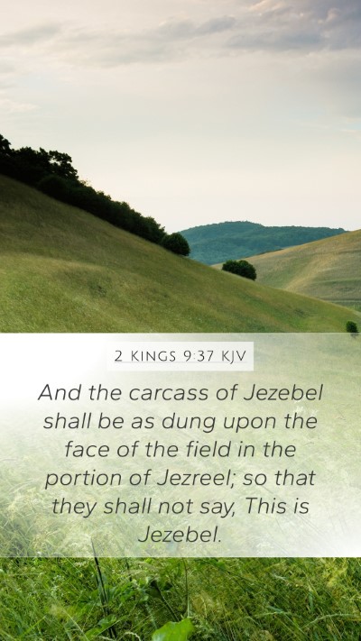 2 Kings 9:37 KJV Bible Verse Image