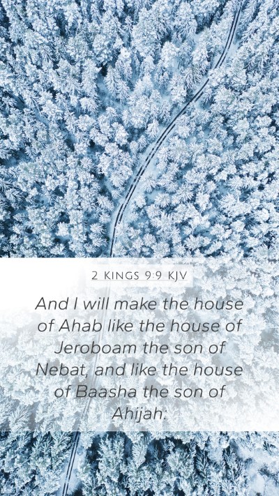 2 Kings 9:9 KJV Mobile Phone Wallpaper - And I will make the house of Ahab like the house - Mobile Bible Verse Wallpaper