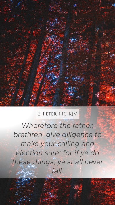 2 Peter 1:10 KJV Bible Verse Image
