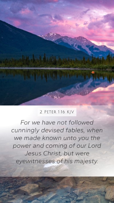 2 Peter 1:16 KJV Bible Verse Image