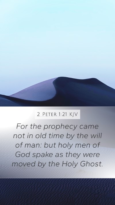2 Peter 1:21 KJV Bible Verse Image