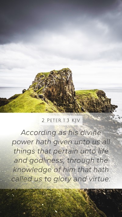 2 Peter 1:3 KJV Bible Verse Image