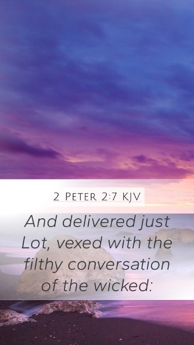 2 Peter 2:7 KJV Bible Verse Image