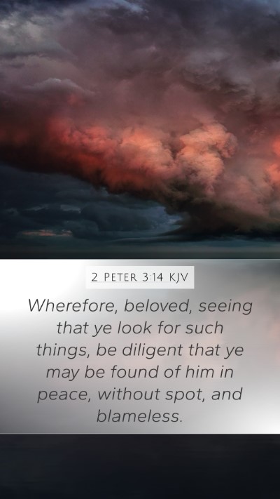 2 Peter 3:14 KJV Bible Verse Image
