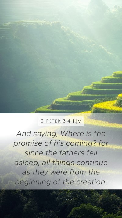 2 Peter 3:4 KJV Bible Verse Image