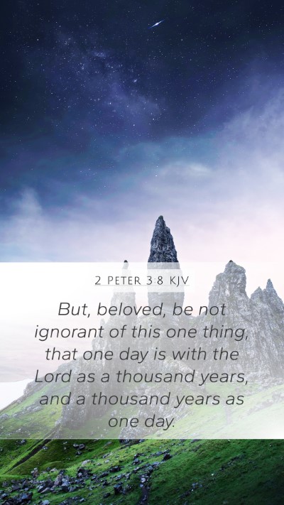 2 Peter 3:8 KJV Bible Verse Image