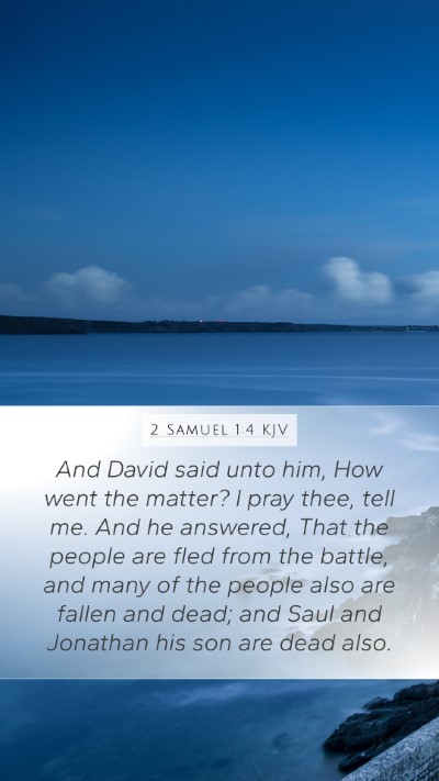 2 Samuel 1:4 KJV Bible Verse Image