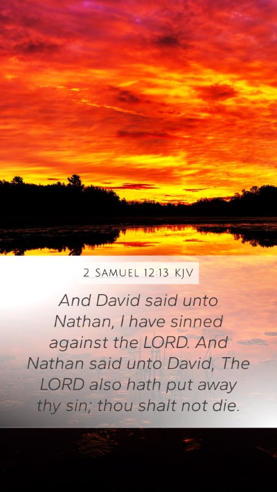 2 Samuel 12:13 KJV Bible Verse Image