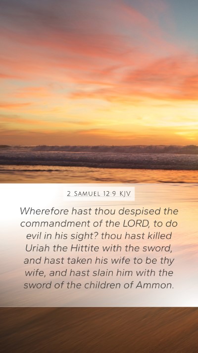 2 Samuel 12:9 KJV Bible Verse Image