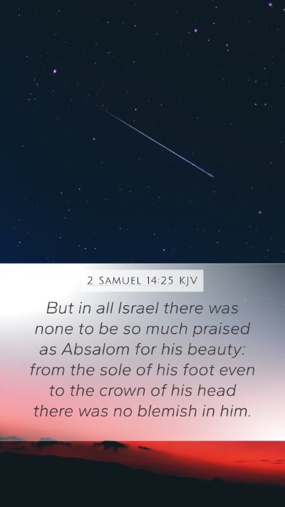 2 Samuel 14:25 KJV Bible Verse Image