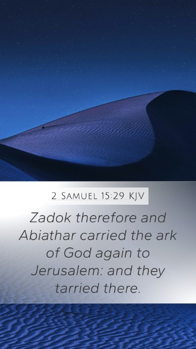 2 Samuel 15:29 KJV Bible Verse Image