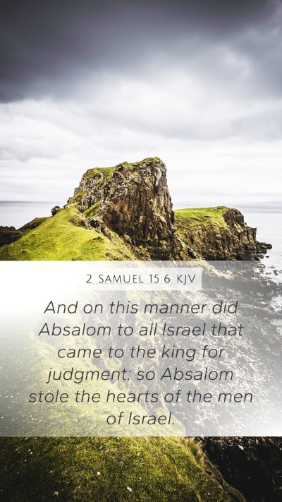 2 Samuel 15:6 KJV Bible Verse Image