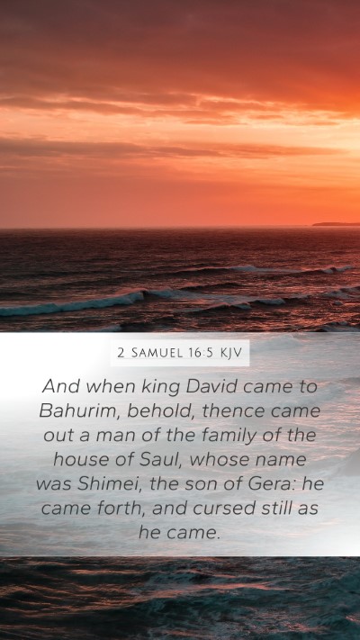 2 Samuel 16:5 KJV Bible Verse Image