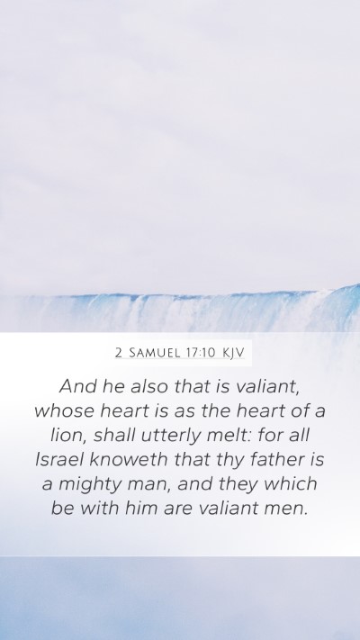 2 Samuel 17:10 KJV Bible Verse Image