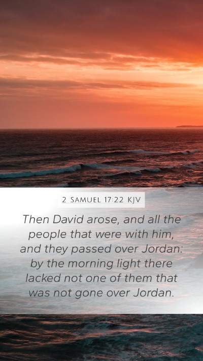 2 Samuel 17:22 KJV Bible Verse Image