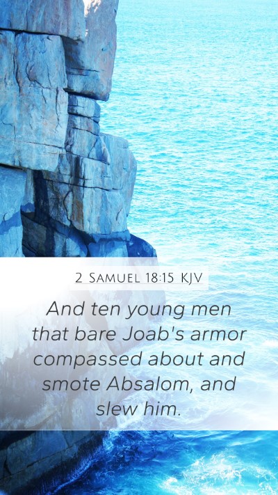 2 Samuel 18:15 KJV Bible Verse Image