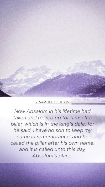 2 Samuel 18:18 KJV Bible Verse Image