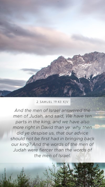 2 Samuel 19:43 KJV Bible Verse Image