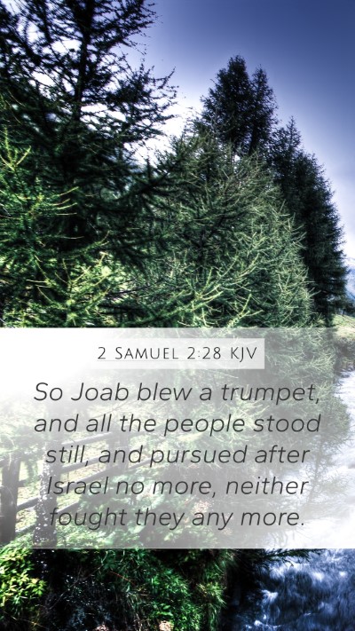 2 Samuel 2:28 KJV Bible Verse Image