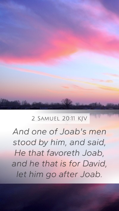 2 Samuel 20:11 KJV Bible Verse Image