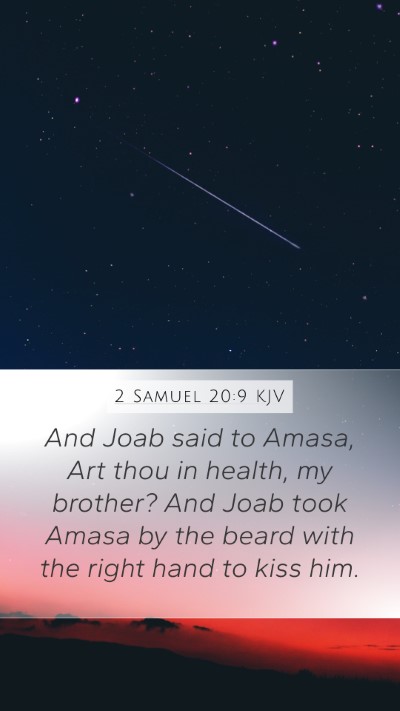 2 Samuel 20:9 KJV Bible Verse Image