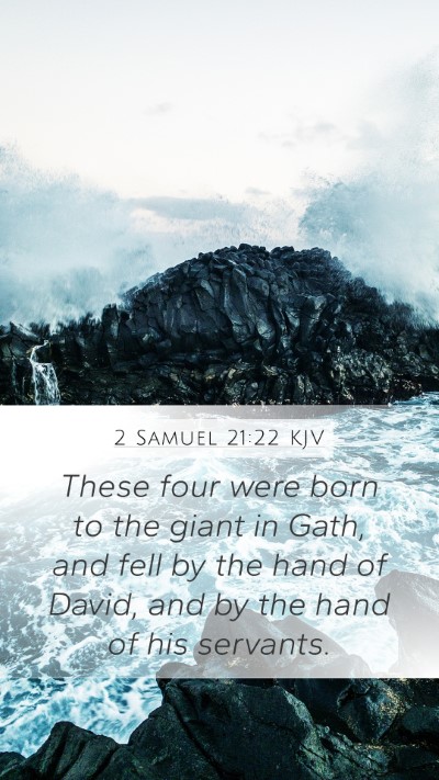 2 Samuel 21:22 KJV Bible Verse Image