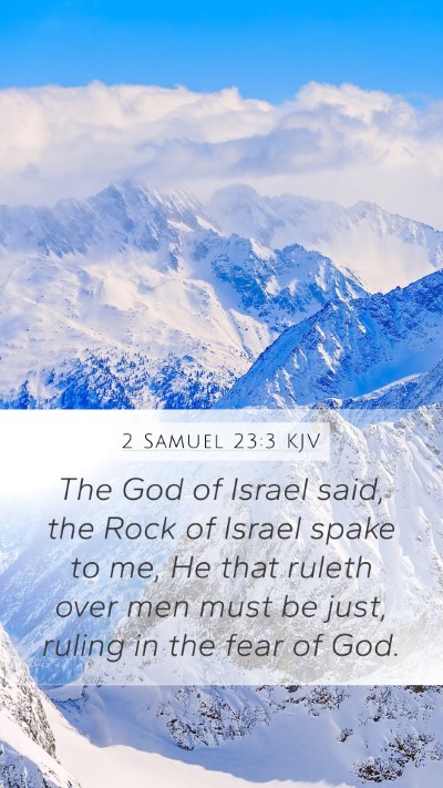 2 Samuel 23:3 KJV Bible Verse Image