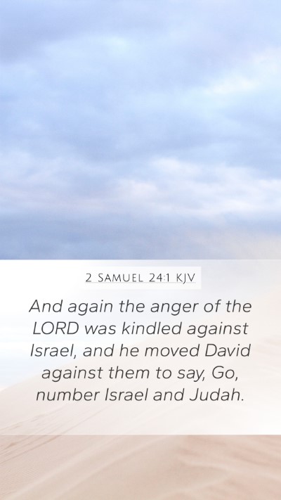 2 Samuel 24:1 KJV Bible Verse Image