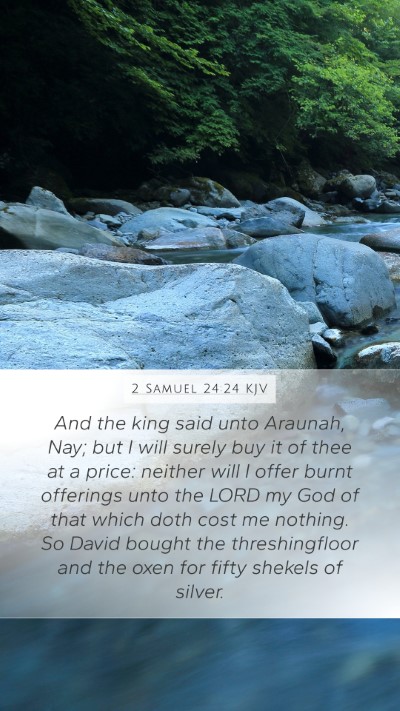 2 Samuel 24:24 KJV Bible Verse Image