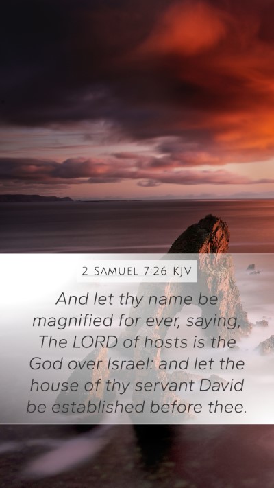 2 Samuel 7:26 KJV Bible Verse Image