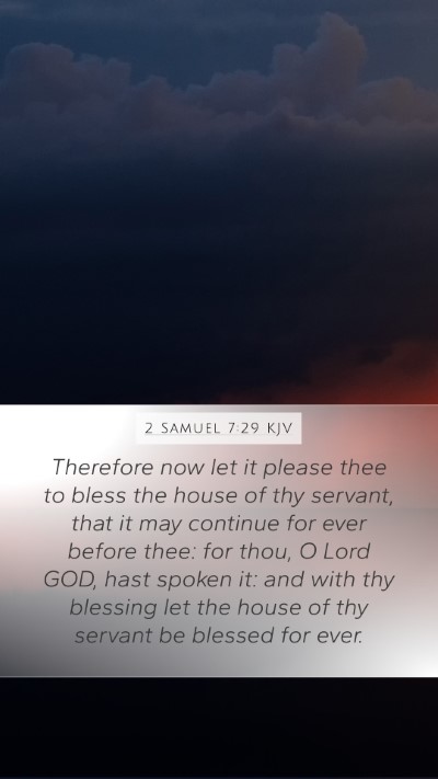 2 Samuel 7:29 KJV Bible Verse Image