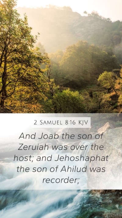2 Samuel 8:16 KJV Bible Verse Image