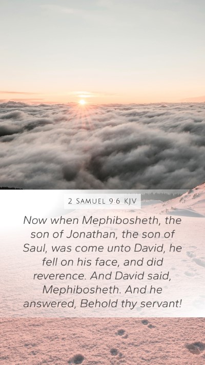 2 Samuel 9:6 KJV Bible Verse Image