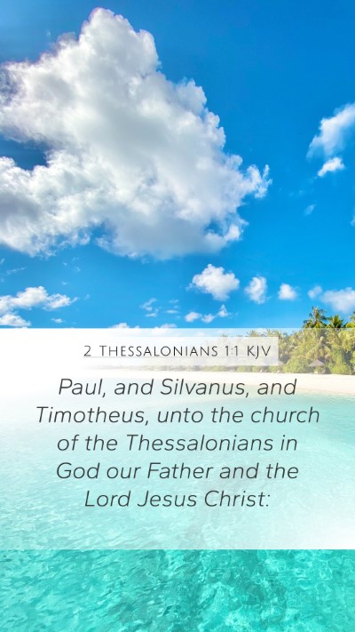 2 Thessalonians 1:1 KJV Bible Verse Image