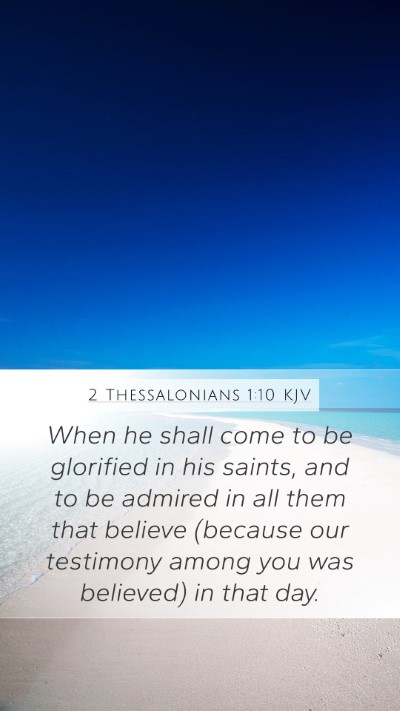 2 Thessalonians 1:10 KJV Bible Verse Image