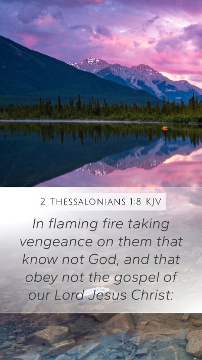 2 Thessalonians 1:8 KJV Bible Verse Image