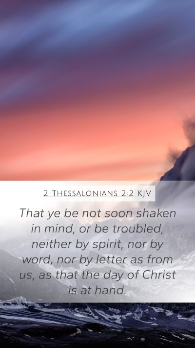 2 Thessalonians 2:2 KJV Bible Verse Image
