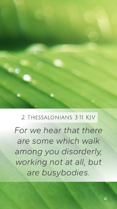 2 Thessalonians 3:11 KJV Bible Verse Image