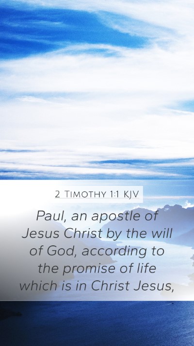 2 Timothy 1:1 KJV Bible Verse Image