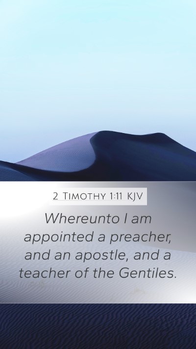 2 Timothy 1:11 KJV Bible Verse Image