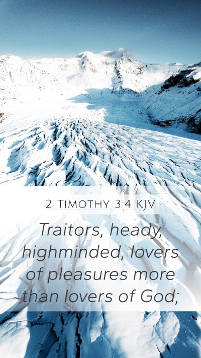 2 Timothy 3:4 KJV Bible Verse Image