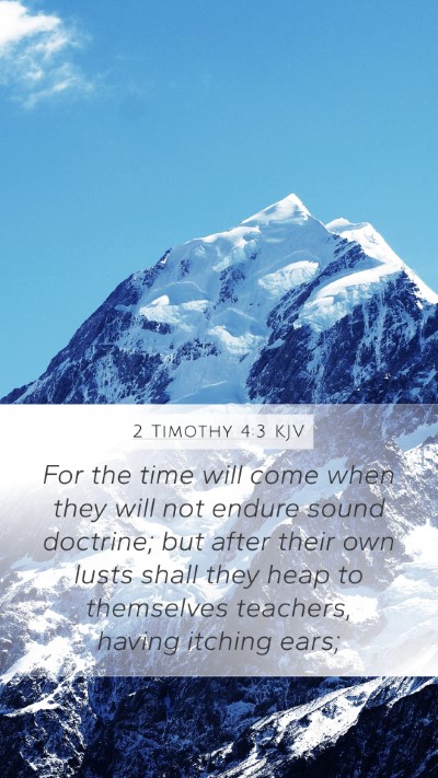 2 Timothy 4:3 KJV Bible Verse Image